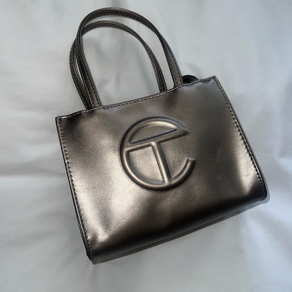 SOLD! Bronze TELFAR small/mini GENTLY USED - Picture 7 of 10